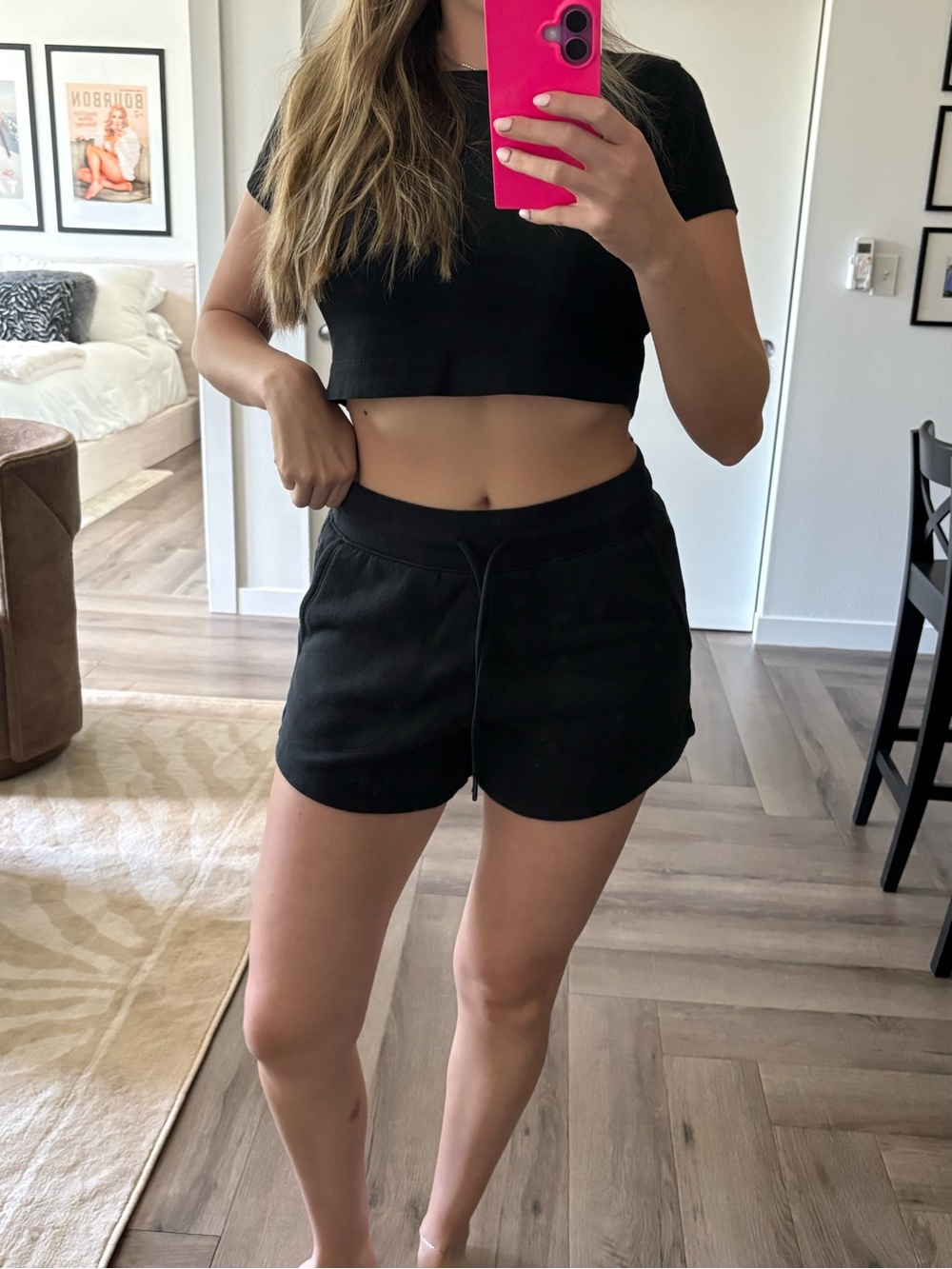 all in motion Black Athletic Lounge Shorts
